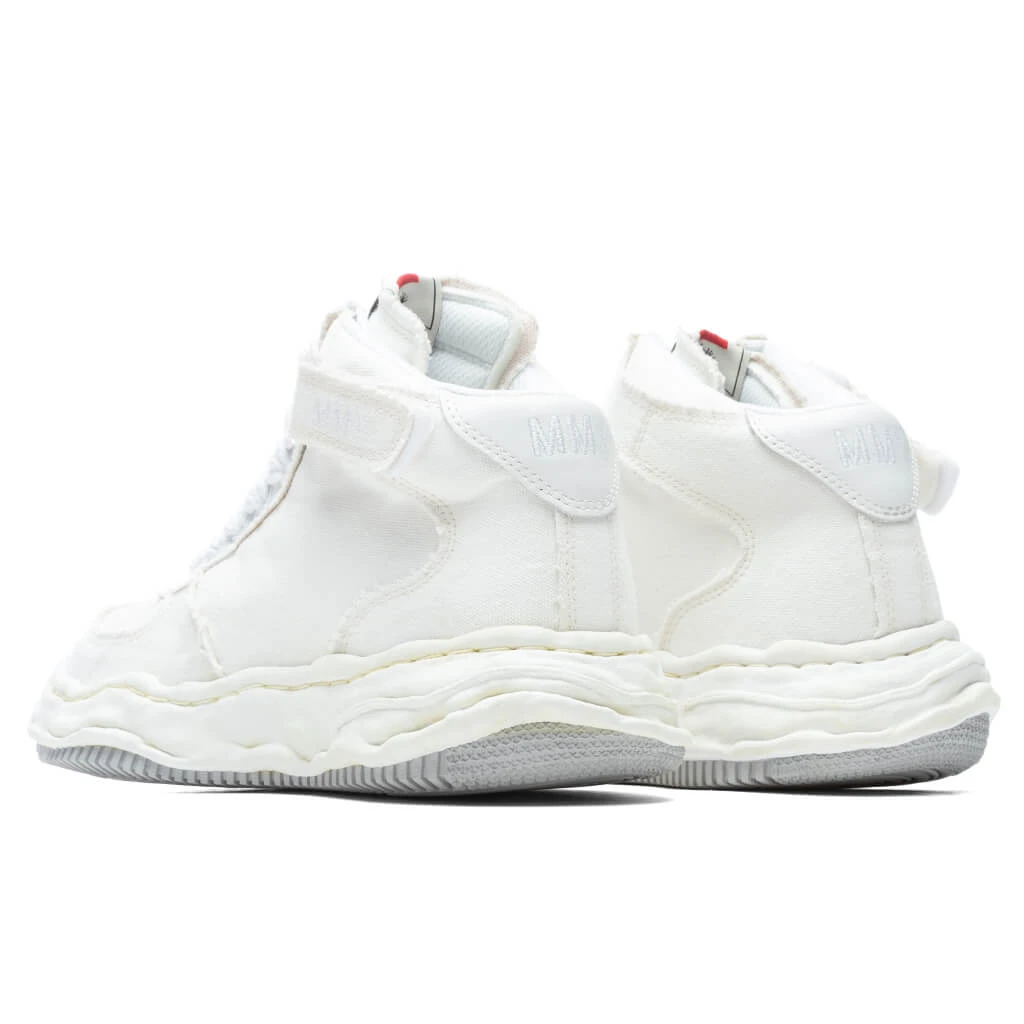 Wayne High OG Sole Washed Canvas Sneaker - White 5 Wayne High OG Sole Washed Canvas Sneaker - White - Image 3