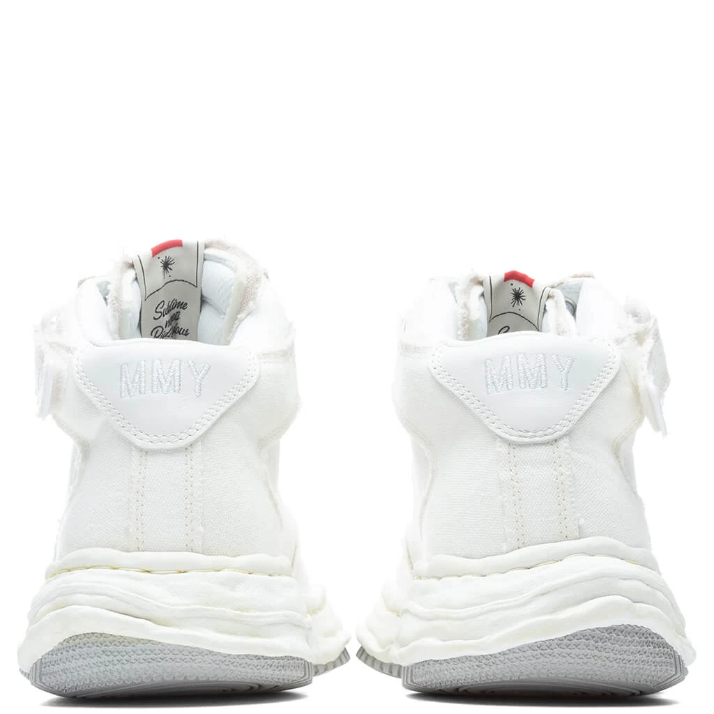 Wayne High OG Sole Washed Canvas Sneaker - White 6 Wayne High OG Sole Washed Canvas Sneaker - White - Image 4