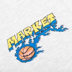MARKET Slam Dunk Sketch Hoodie - Ash -Feature Clothing Market Slam Dunk Sketch Hoodie Ash 397000197 ASH 01 05 2022 01 2
