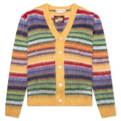 Marni Striped Mohair Cardigan - Multi