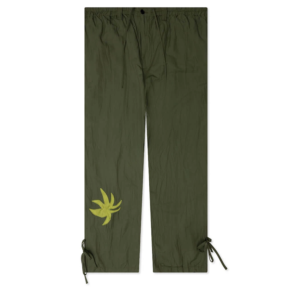 Marni X No Vacancy Inn Gabardine Pants - Stone Green 3 Marni X No Vacancy Inn Gabardine Pants - Stone Green
