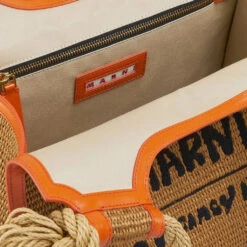 Marni X No Vacancy Inn Marcel Tote Bag - Rawsienna/Carrot 11 Marni X No Vacancy Inn Marcel Tote Bag - Rawsienna/Carrot -Feature Clothing Marni x No Vacancy Inn Marcel Tote Bag Rawsienna Carrot BMMP0024U1 P5492 ZO545 DV 5