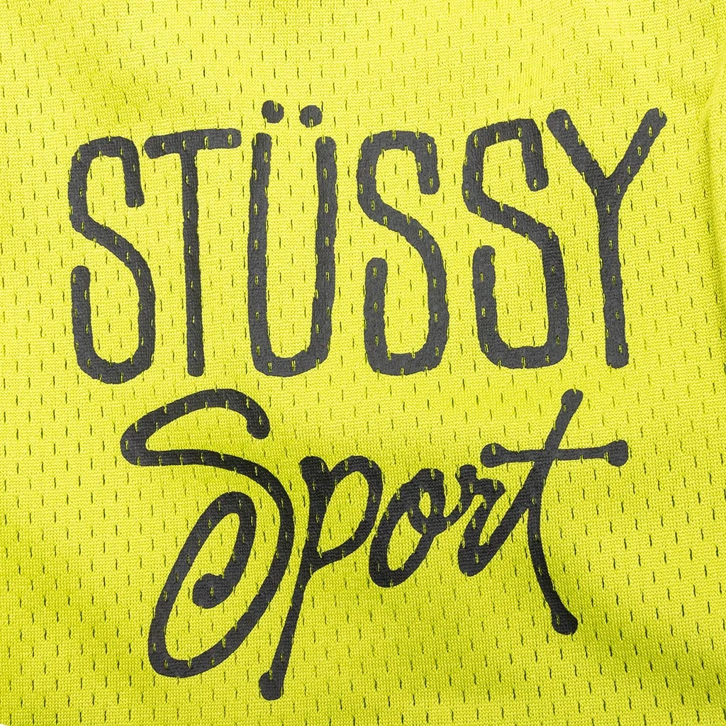 Stussy Mesh Short Sport - Lime 6 Stussy Mesh Short Sport - Lime - Image 4