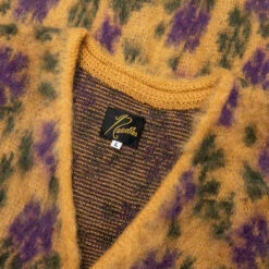 Mohair Cardigan Flower - Yellow -Feature Clothing Mohair Cardigan Flower Yellow NS282 Yellow 12 06 23 Feature JP 6
