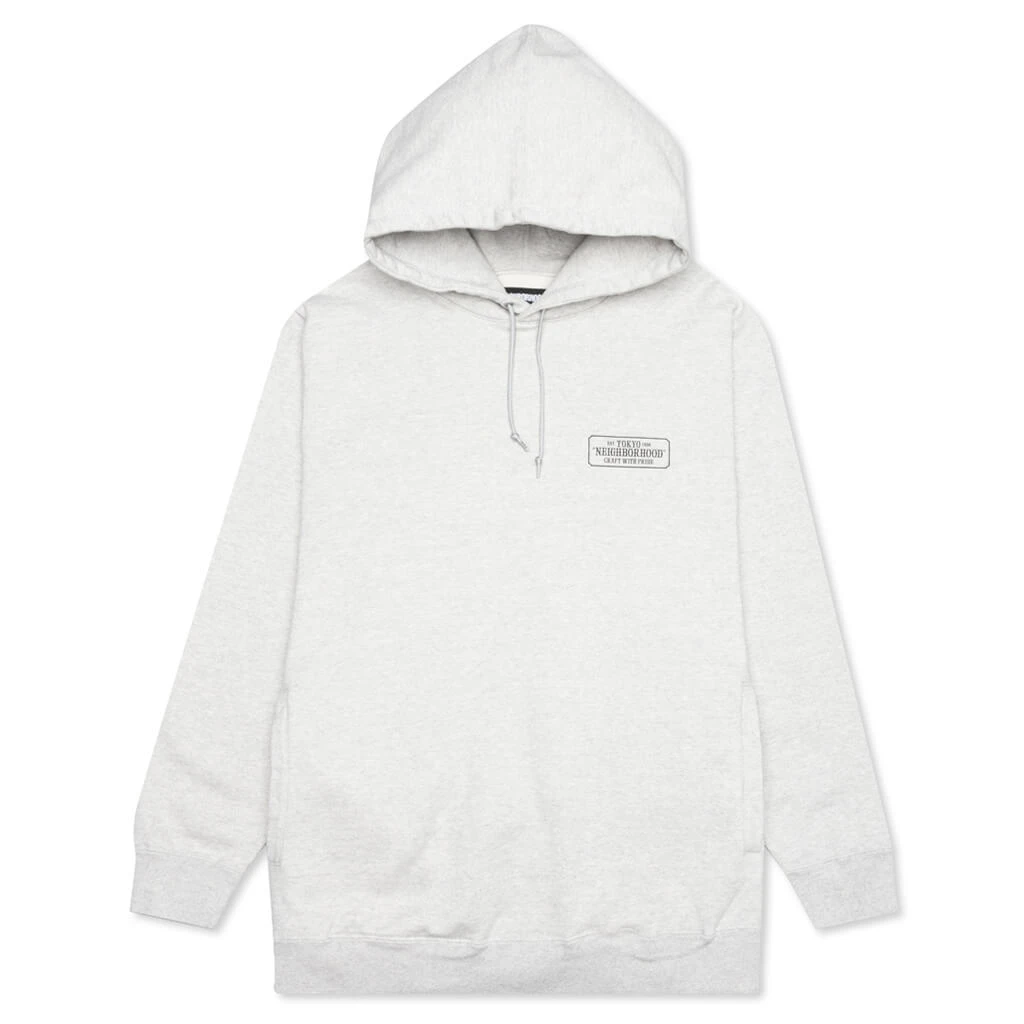 Classic-S C-Hooded Sweatshirt - Grey 3 Classic-S C-Hooded Sweatshirt - Grey