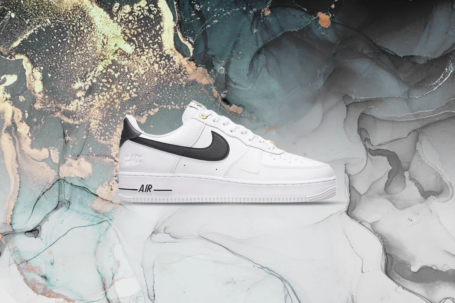 Nike Air Force 1 '07 LV8 '40th Anniversary' - White/Black/White 8 Nike Air Force 1 '07 LV8 '40th Anniversary' - White/Black/White - Image 6