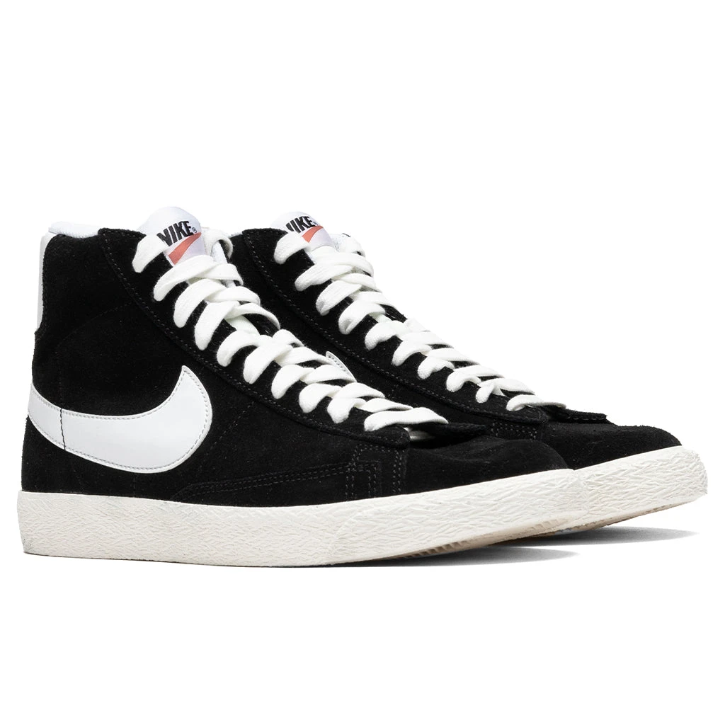 Nike Blazer Mid Suede (GS) - Black/White 4 Nike Blazer Mid Suede (GS) - Black/White - Image 2