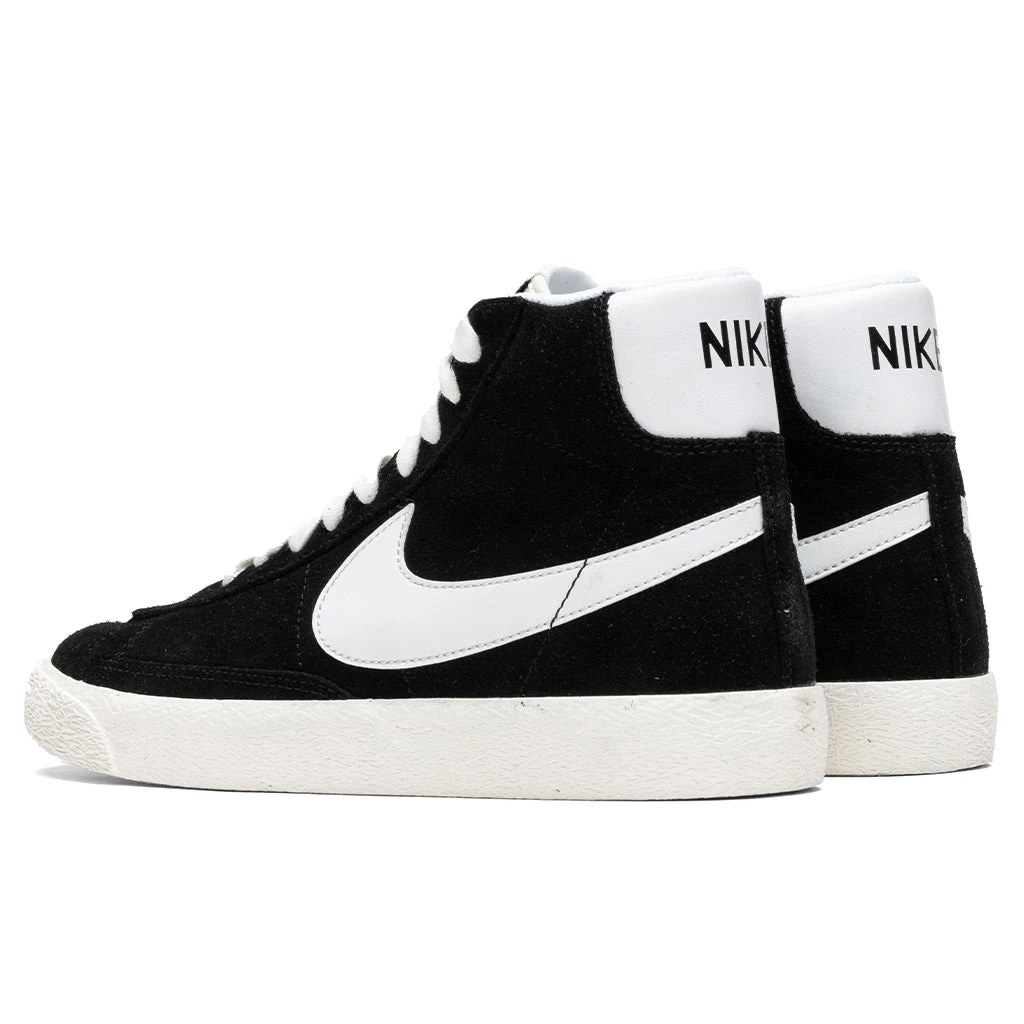 Nike Blazer Mid Suede (GS) - Black/White 5 Nike Blazer Mid Suede (GS) - Black/White - Image 3