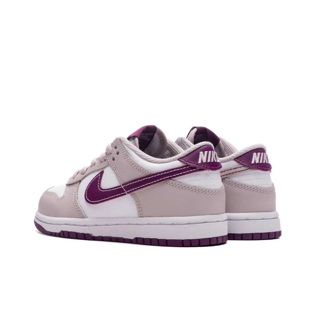Nike Dunk Low (PS) - White/Viotech/Platinum Violet 5 Nike Dunk Low (PS) - White/Viotech/Platinum Violet - Image 3
