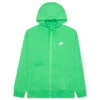 Nike Sportswear Club Fleece Full-Zip Hoodie - LT Green Spark/LT Green Spark/White -Feature Clothing Nike Sportswear Club Fleece Full Zip Hoodie LT Green Spark LT Green Spark White BV2645 362 01 10 2022 01 4