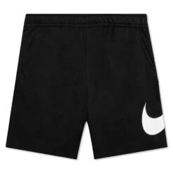 Nike Sportswear Club Graphic Shorts - Black/White