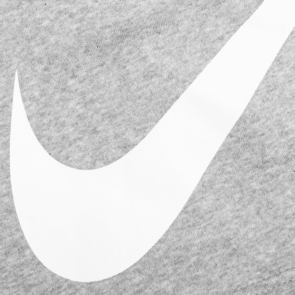 Nike Sportswear Club Graphic Shorts - Dark Grey Heather/White 6 Nike Sportswear Club Graphic Shorts - Dark Grey Heather/White - Image 4