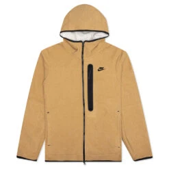 Nike Sportswear Tech Fleece Full-Zip Winterized Hoodie - Elemental Gold/Black