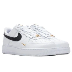 Nike Women's Air Force 1 '07 Essential - White/Black -Feature Clothing Nike Women s Air Force 1 07 Essential White Black CZ0270 102 01 08 2022 01 3