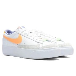 Nike Women's Blazer Low Platform - White/Peach Cream -Feature Clothing Nike Women s Blazer Low Platform White Peach Cream DX3719 100 12 03 22 Feature JM 4