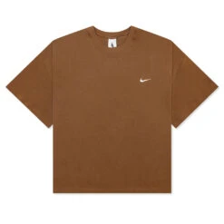 Nike Women's Solo Swoosh T-Shirt - Ale Brown/White