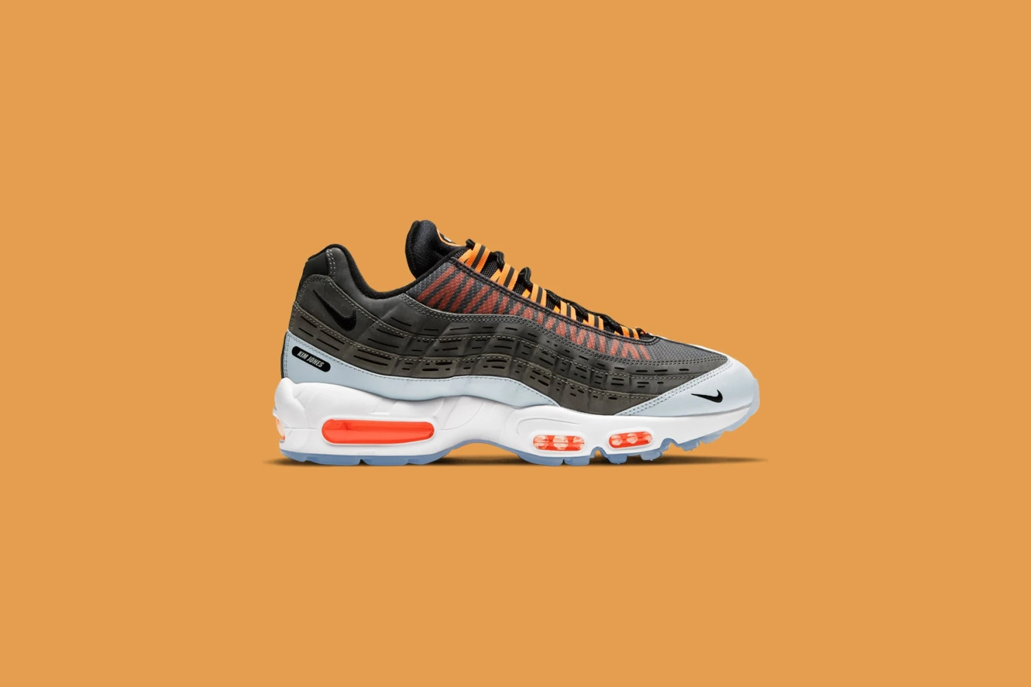 Nike X Kim Jones Air Max 95 - Black/Total Orange 7 Nike X Kim Jones Air Max 95 - Black/Total Orange - Image 5