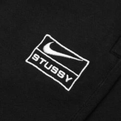 Nike X Stussy Washed Fleece Pant - Black/Sail -Feature Clothing Nike x Stussy Black Sail DO5296 010 01 29 23 Feature KN 8