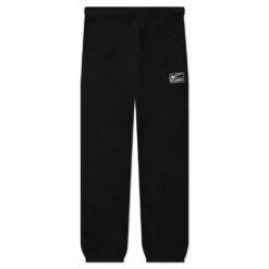 Nike X Stussy Washed Fleece Pant - Black/Sail