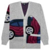 No Parking Knitted Cardigan - Grey Melange 1 No Parking Knitted Cardigan - Grey Melange -Feature Clothing No Parking Knitted Cardigan Grey Melange 50422 10 31 23 Feature VR 8