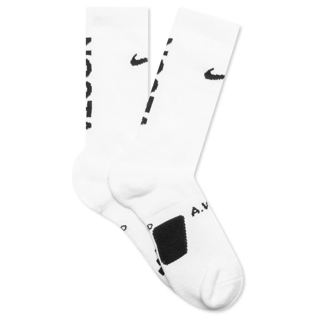 Nike NOCTA Crew Socks - White/Black 3 Nike NOCTA Crew Socks - White/Black