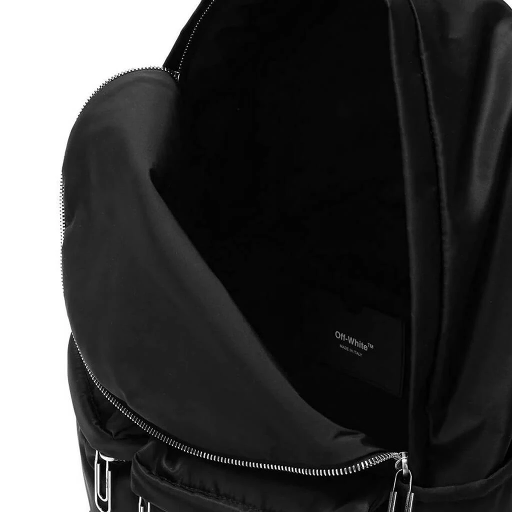 Arrow Nylon Backpack - Black/White 6 Arrow Nylon Backpack - Black/White - Image 4