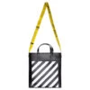Binder Diag Saffiano Tote - Black/White 1 Binder Diag Saffiano Tote - Black/White -Feature Clothing Off White c o Virgil Abloh Binder Diag Saffiano Tote Black White OMNA151C99LEA0011001 01 04 2022 01