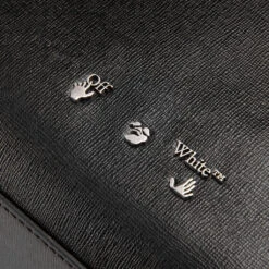 Binder Diag Saffiano Tote - Black/White -Feature Clothing Off White c o Virgil Abloh Binder Diag Saffiano Tote Black White OMNA151C99LEA0011001 01 04 2022 01 4