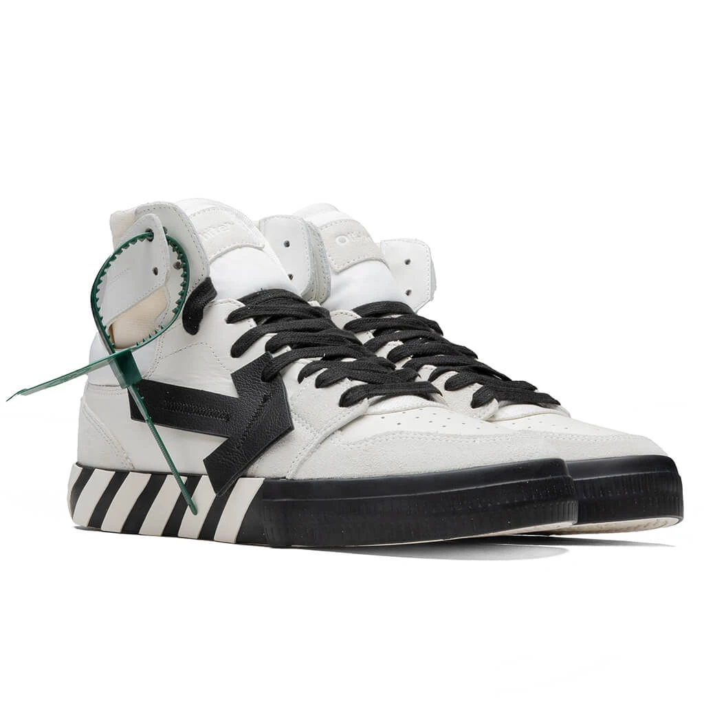 High Top Vulcanized Leather - White/black 4 High Top Vulcanized Leather - White/black - Image 2
