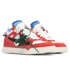 Midtop Sponge Sneakers - Red/Black -Feature Clothing Off White c o Virgil Abloh Midtop Sponge Sneakers Red Black OMIA234F22LEA0012510 11 15 22 Feature VR 5