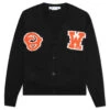OW Patch Knit Cardigan - Black/Orange 1 OW Patch Knit Cardigan - Black/Orange -Feature Clothing Off White c o Virgil Abloh OW Patch Knit Cardigan Black Orange OMHB014C99KNI0011020 12 26 2021 01