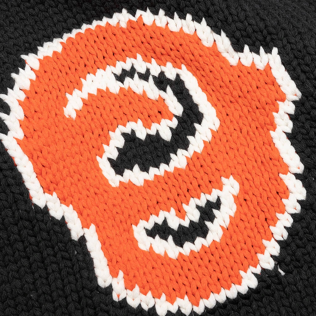 OW Patch Knit Cardigan - Black/Orange 5 OW Patch Knit Cardigan - Black/Orange - Image 3