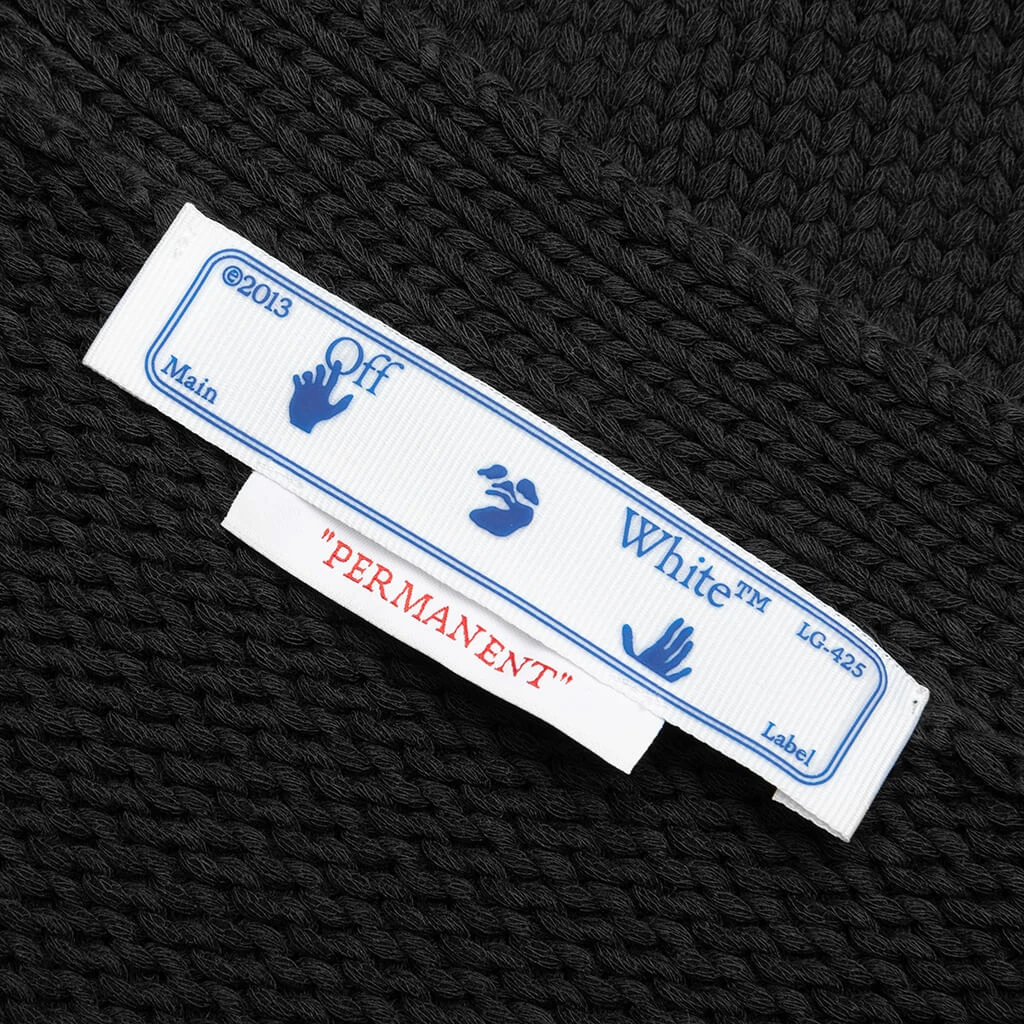 OW Patch Knit Cardigan - Black/Orange 7 OW Patch Knit Cardigan - Black/Orange - Image 5