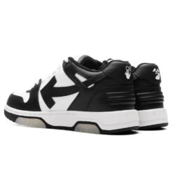 Out Of Office Calf Leather - Black/White 8 Out Of Office Calf Leather - Black/White -Feature Clothing Off White c o Virgil Abloh Out of Office Calf Leather Black White OMIA189C99LEA0041004 04 11 23 Feature VR 4
