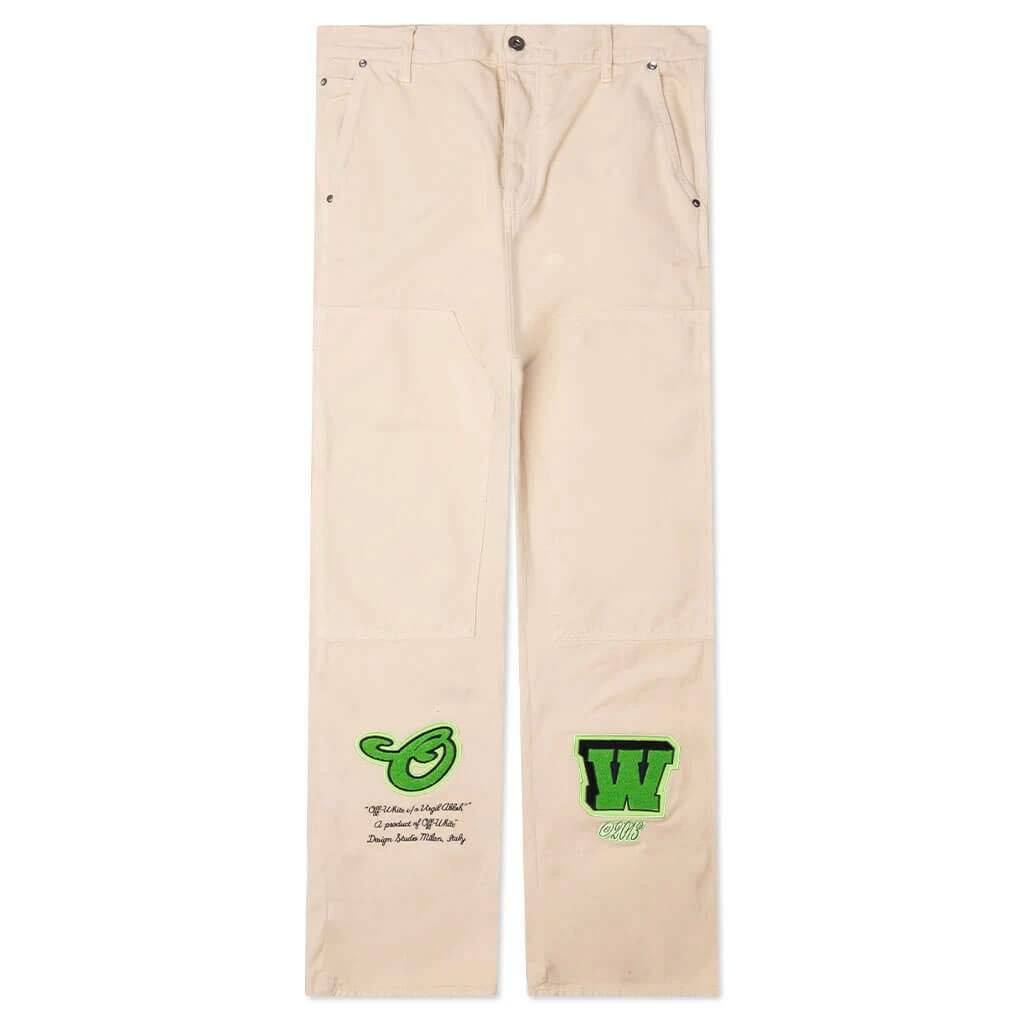Vars Hammer Denim Flare Carpe - White/Green 3 Vars Hammer Denim Flare Carpe - White/Green