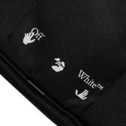 OW Nylon Squared Shoulder Bag - Black/White 9 OW Nylon Squared Shoulder Bag - Black/White -Feature Clothing Off White co Virgil Abloh OW Nylon Squared Shoulder Bag Black White OMNN016S21FAB0011001 03 29 2021 01 4