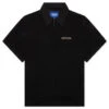 Open Knit Embroidered Polo - Black 2 Open Knit Embroidered Polo - Black -Feature Clothing Open Knit Embroidered Polo Black AWK SP23 KN013 BLA 05 31 23 Feature KN