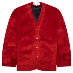 JW Anderson Oversized V-Neck Cardigan - Rust