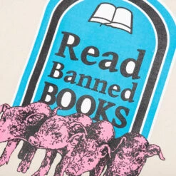 Pleasures Banned Books Tote - Natural 8 Pleasures Banned Books Tote - Natural -Feature Clothing PLEASURES Banned Books Tote Natural P22W069 NATURAL 12 30 22 Feature DV 6