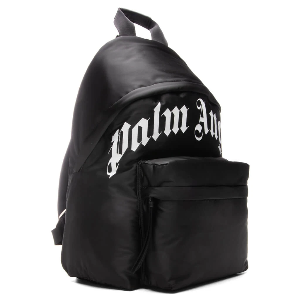 Palm Angels Curved Logo Backpack - Black/White 4 Palm Angels Curved Logo Backpack - Black/White - Image 2