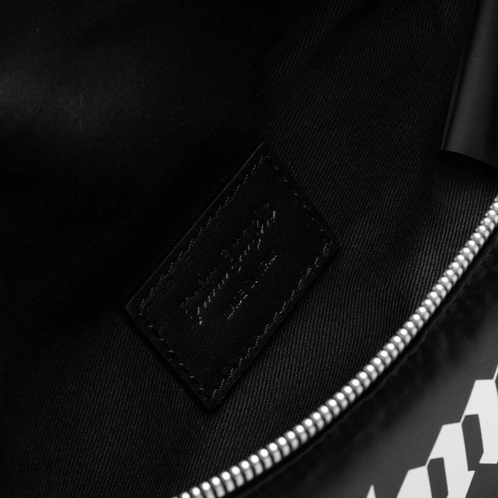 Palm Angels Curved Logo Fannypack - Black/White 7 Palm Angels Curved Logo Fannypack - Black/White - Image 5