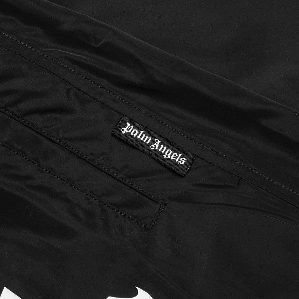 Palm Angels Curved Logo Swim Short - Black/White 6 Palm Angels Curved Logo Swim Short - Black/White - Image 4