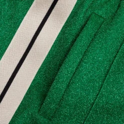 Palm Angels Lurex Track Pants - Green/White -Feature Clothing Palm Angels Lurex Track Pants Green White PMCJ001S22FAB0055501 05 21 22 Feature 5