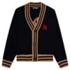 Palm Angels PA Bear Cardigan - Black/Brown 1 Palm Angels PA Bear Cardigan - Black/Brown -Feature Clothing Palm Angels PA Bear Cardigan Black Brown PMHB006F21KNI0011060 11 18 2021 01