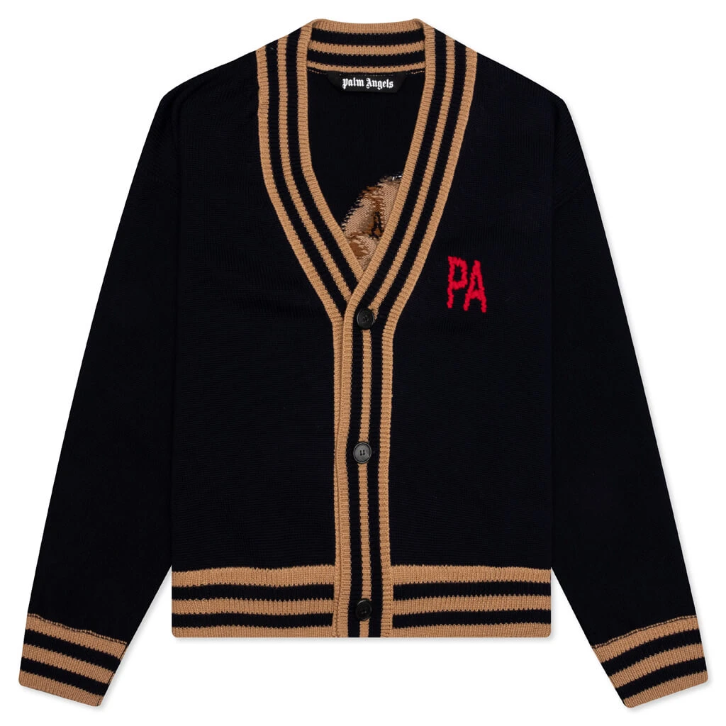Palm Angels PA Bear Cardigan - Black/Brown 3 Palm Angels PA Bear Cardigan - Black/Brown