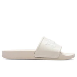Palm Angels Pool Slider - Beige/White