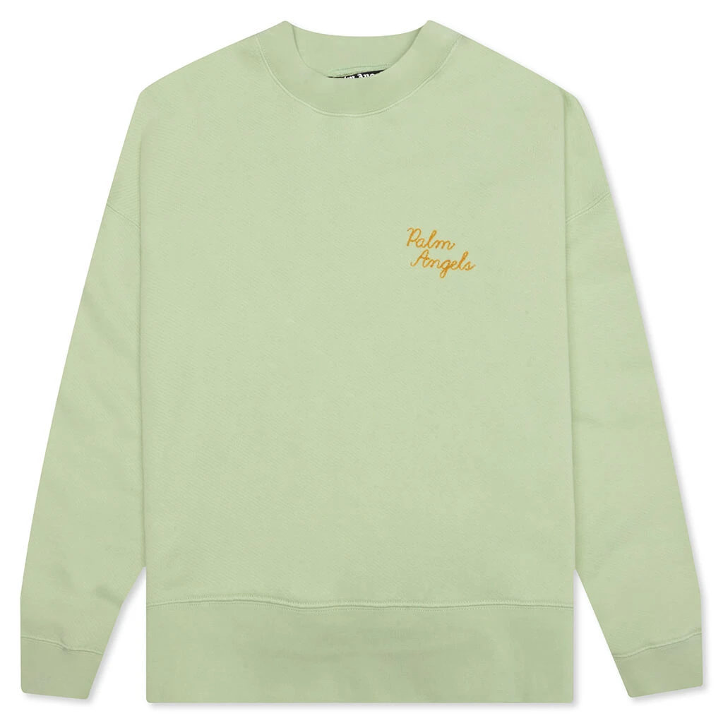 Palm Angels The Palm Crew Back Print - Mint Green 3 Palm Angels The Palm Crew Back Print - Mint Green