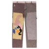 Patchwork Face Double Knee Pant - Brown/Multi