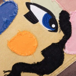 Patchwork Face Double Knee Pant - Brown/Multi 10 Patchwork Face Double Knee Pant - Brown/Multi -Feature Clothing Patchwork Face Double Knee Pant Brown Multi SS25 PT 03 03 31 25 Feature KN 6