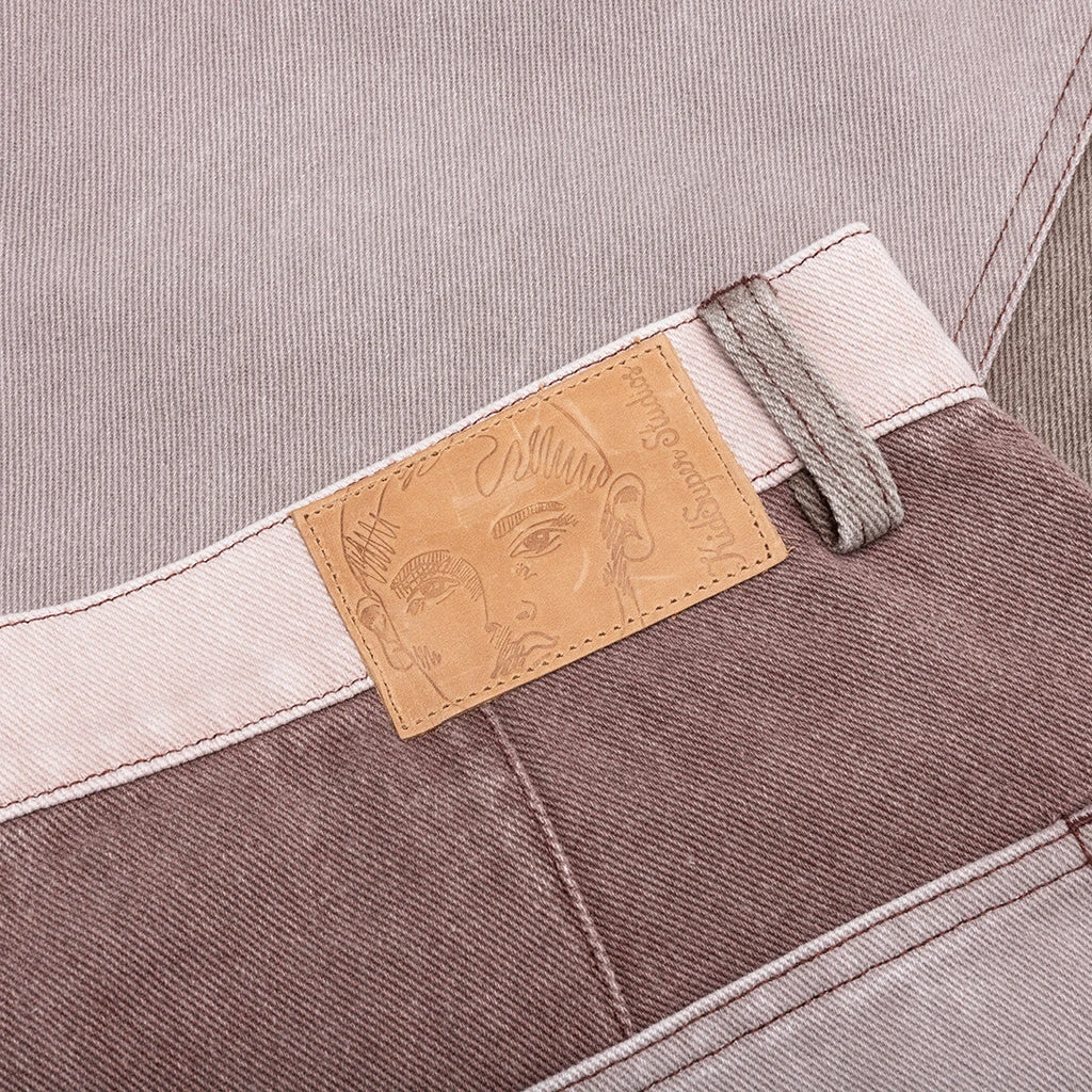 Patchwork Face Double Knee Pant - Brown/Multi 7 Patchwork Face Double Knee Pant - Brown/Multi - Image 5